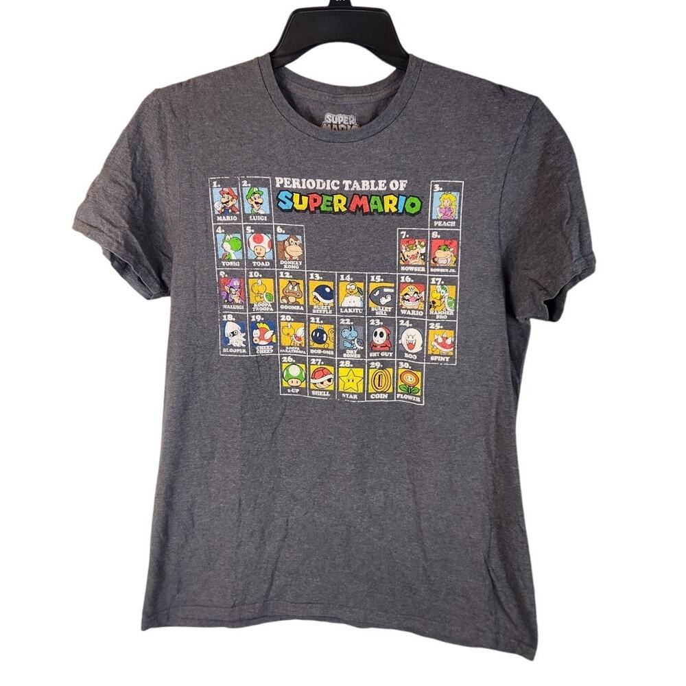Super Mario Brothers periodic Table T men's medium